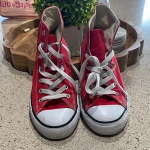 Converse Red Kids High-Top Sneakers